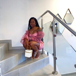 Mauve Satin Skirt Set - Fashion Nova size XS